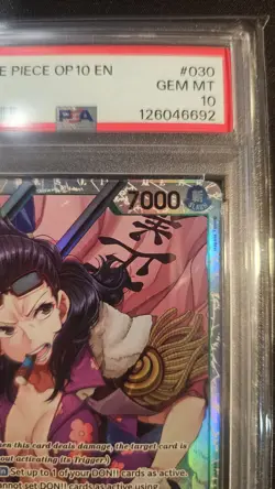 Bandai One Piece CCG Smoker OP10-030 Royal Blood Foil Super Rare PSA 10 - Image 4