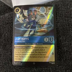 Disney Lorcana Judy Hopps -Uncovering Clues 156/204 Whispers in the Well SR Foil - Image 1