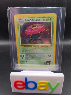 Erika's Vileplume - 5/132 - Pokemon Gym Heroes Unlimited Holo Rare Card WOTC LP - Image 1