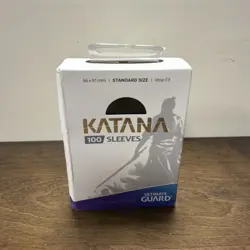 1 pack of 100 Ultimate Guard Katana Transparent Standard Sized Card Sleeves - Image 1