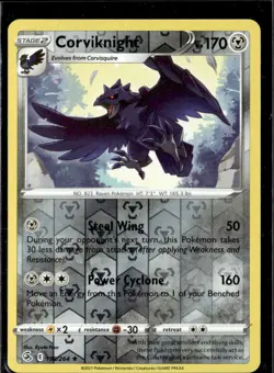 Pokemon Corviknight 190/264 Fusion Strike Reverse Holo Rare 4 Card Lot - Image 1