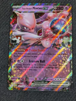 Team Rocket's Mewtwo ex - Pokemon Prize Pack Series Cards DRI 081/182 - Image 1