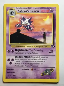 Sabrina's Haunter Gym Challenge 055/132 MP-LP Pokemon Card - Image 1