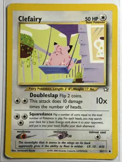 Clefairy Neo Genesis 030/111 MP-HP Pokemon Card - Image 1