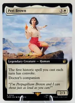 Peri Brown (Foil Extended Art) Doctor WHO | EDH Historic Convoke | Rare | NEW NM - Image 1