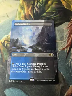 MTG— MH3 Polluted Delta (Borderless) Modern Horizons 3 Rare Non Foil #0356 NM-MT - Image 2