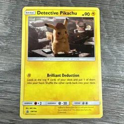 Detective Pikachu - LP SM194 Sun Moon Black Star Holo Promo NM Pokemon TCG 2019 - Image 1