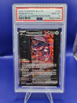 Pokemon Genesect ex 169/086 Sv: Black Bolt Special Illustration Rare PSA 10 - Image 1