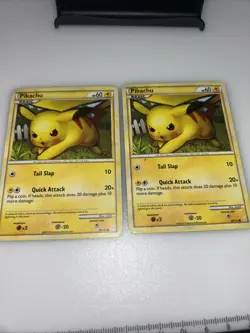 ( 2 ) HP-Dmg Pokemon TCG Pikachu Heartgold & Soulsilver 78 Regular Promo Promo - Image 1