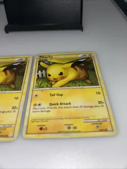 ( 2 ) HP-Dmg Pokemon TCG Pikachu Heartgold & Soulsilver 78 Regular Promo Promo - Image 3
