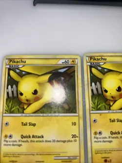 ( 2 ) HP-Dmg Pokemon TCG Pikachu Heartgold & Soulsilver 78 Regular Promo Promo - Image 4