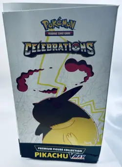 Pokemon TCG Celebrations Pikachu VMAX Premium Figure Collection Factory Sealed 820650809408 - Image 3