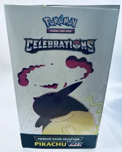 Pokemon TCG Celebrations Pikachu VMAX Premium Figure Collection Factory Sealed 820650809408 - Image 5