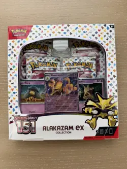 TCG Scarlet & Violet Alakazam EX Pokemon 151 Collection Factory Sealed - Image 1