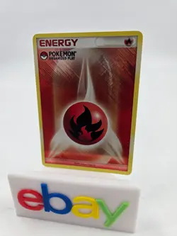 2009 Pokemon Organized Play FIRE Energy - Holo - Promo - LP - Image 1