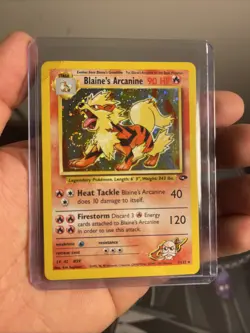 Pokemon Blaine's Arcanine Holo Gym Challenge 1/132 WOTC Vintage - Image 1