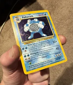 Pokemon TCG Poliwrath 13/102 Base Set Holofoil Rare Near Mint Original 1999 WoTC - Image 3