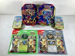 Pokemon LOT OF 2 Each: Ascended Heroes 2-Pack Blister, Mini Tins & Charizard Tin - Image 1
