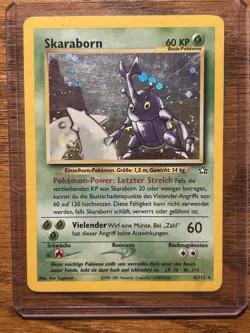 Pokemon TCG Heracross Neo Genesis #6/111 Holo Unlimited Rare (German) MP - Image 1