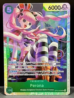 Perona OP14-033 SR Seven Warlords of the Azure Ocean ONE PIECE Card Game NM - Image 1