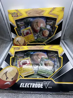 LOT OF 2 Pokemon TCG Hisuian Electrode V Card Box - 8 SWSH packs 820650851216 - Image 1