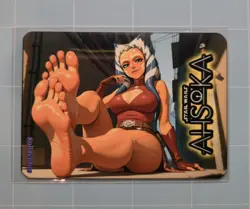 Ahsoka Star wars Custom Metal Waifu Card Feet Fan Art 2 - Image 1