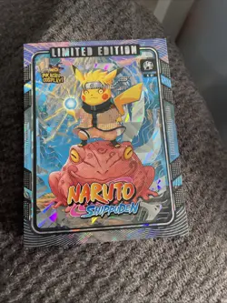 Pikachu Cosplay Limited Edition Naruto Box Topper Pokemon Card - Image 1