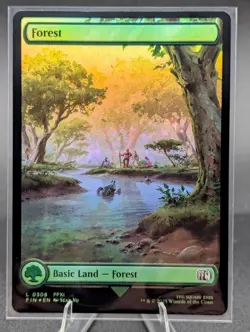 MTG Forest (308) Full Art Foil ** Final Fantasy ** English In Hand - Image 1