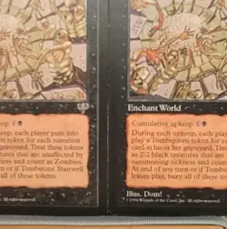 mtg TOMBSTONE STAIRWELL X 2 NM Light and Dark Printings VHTF Pair Mirage -Argo- - Image 2