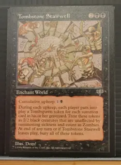 mtg TOMBSTONE STAIRWELL X 2 NM Light and Dark Printings VHTF Pair Mirage -Argo- - Image 3