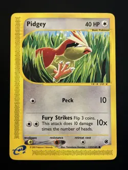 Pidgey 123/165 2002 Expedition Pokemon Card TCG Komiya Art WOTC Vintage - Nm/Vlp - Image 1