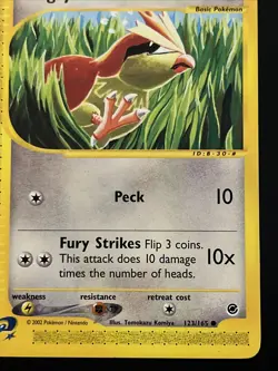 Pidgey 123/165 2002 Expedition Pokemon Card TCG Komiya Art WOTC Vintage - Nm/Vlp - Image 5