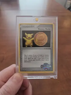 Pokemon Pikachu Gold Victory Medal Battle Road 2006 - 2007 - DMG - Read Desc.🏅 - Image 2