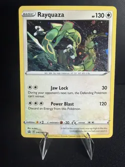 Rayquaza SWSH029 Holo Black Star Promo Pokemon - Image 3