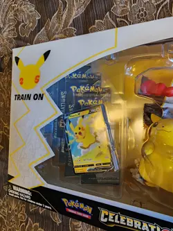 Pokemon TCG Pikachu VMAX Box. Celebrations Premium Figure Collection Brand New. - Image 5