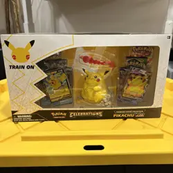 Pokemon TCG Celebrations Premium Figure Collection Pikachu VMAX Box 820650809408 - Image 1