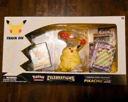 Pokemon TCG Celebrations Premium Figure Collection Pikachu VMAX Box 820650809408 - Image 1