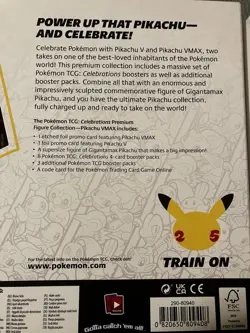 Pokemon Celebrations 25th Anny Pikachu VMAX Premium Figure Collection Sealed - Image 3
