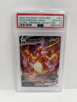 Pokemon TCG 2022 Sword & Shield Black Star Promo Charizard VMAX SWSH261 PSA 10 - Image 1