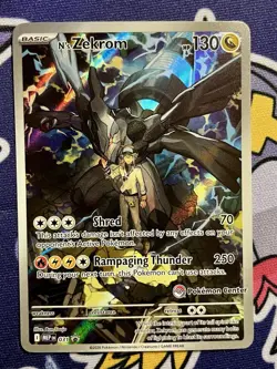 N's Zekrom 031 Pokemon Center Stamped Black Star Promo Ascended Heroes Holo Art - Image 1