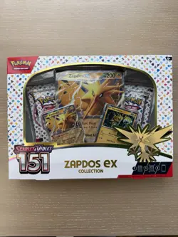 Pokemon TCG Scarlet & Violet 151 Zapdos EX Collection Box Sealed - Image 1