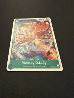 NM Monkey.D.Luffy PRB02-005 Red Bull Double Don!! Event Participation Promo - Image 2