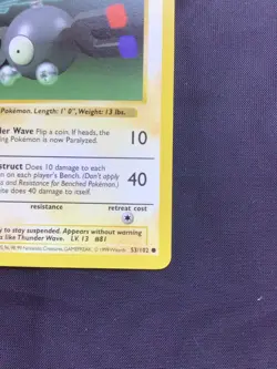 Pokemon Cards: Base Set Shadowless Common: Magnemite 53/102 - Image 4