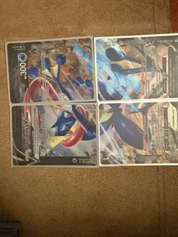 Pokemon Greninja V-UNION Holo Promo 4-Card Set SWSH Black Star Promo TCG - Image 1