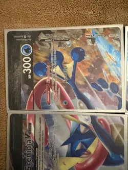 Pokemon Greninja V-UNION Holo Promo 4-Card Set SWSH Black Star Promo TCG - Image 3