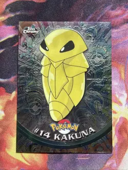 Kakuna #14 2000 Topps Chrome Series 1 Holo Foil Pokemon Animation Card - Image 1