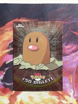 Pokemon Card - 2000 Topps Chrome Series 1 Diglett #50 Holo Foil - Image 1