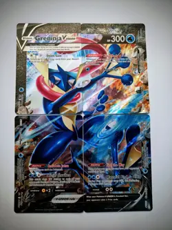 Pokemon Greninja V-UNION Set of 4] SWSH #’s 155/156/157/158 (All 4) Promo Cards - Image 1