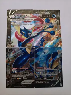 Pokemon Greninja V-UNION Set of 4] SWSH #’s 155/156/157/158 (All 4) Promo Cards - Image 2
