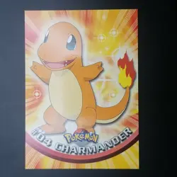 Charmander #04 - TOPPS Red Logo - TV Series 1 - Non-Holo - POKEMON CARD - NM/M - Image 1